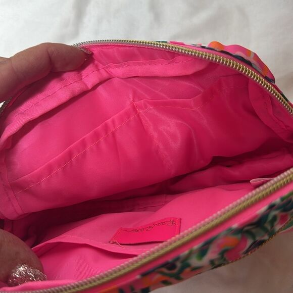 Lilly Pulitzer Jeanie Belt Bag In Soleil Pink Perfect Poppy. New Without Tag. - Picture 8 of 10